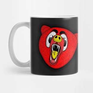 Comic Bear (Red and Yellow) Mug